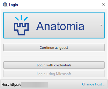 Login dialog